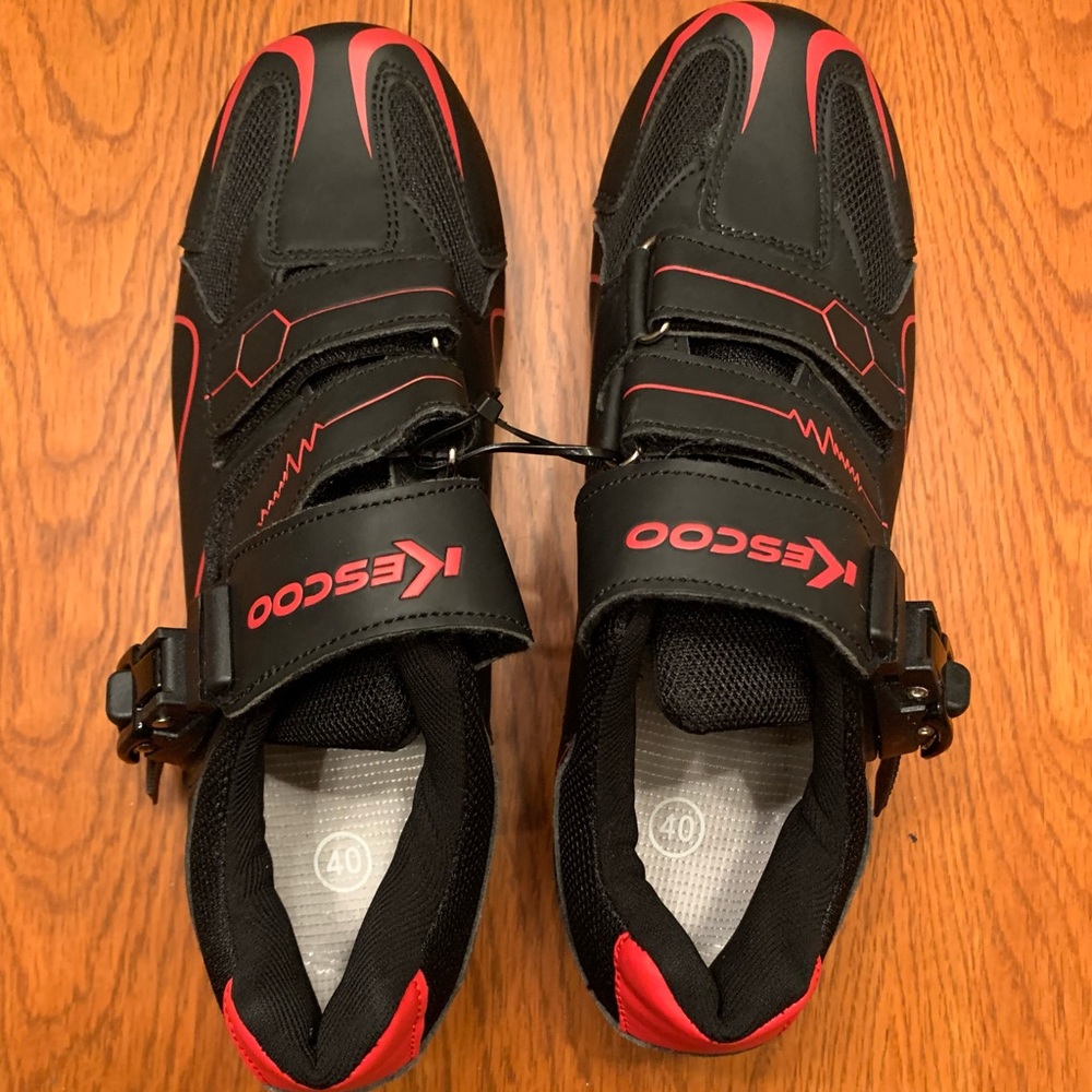 Kescoo Unisex Cycling Shoes Compatible with pelaton Indoor Road Bike Shoes